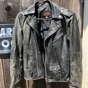 Recycled Leather Motorcycle Jacket